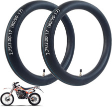 2 Pack 2.75/3.00-17 Heavy Inner Tube, 80/90-17 Replacement Tire