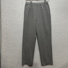 Aritzia Babaton Elastic Waist Band Light Gray Wool Blend Pants Women's size S