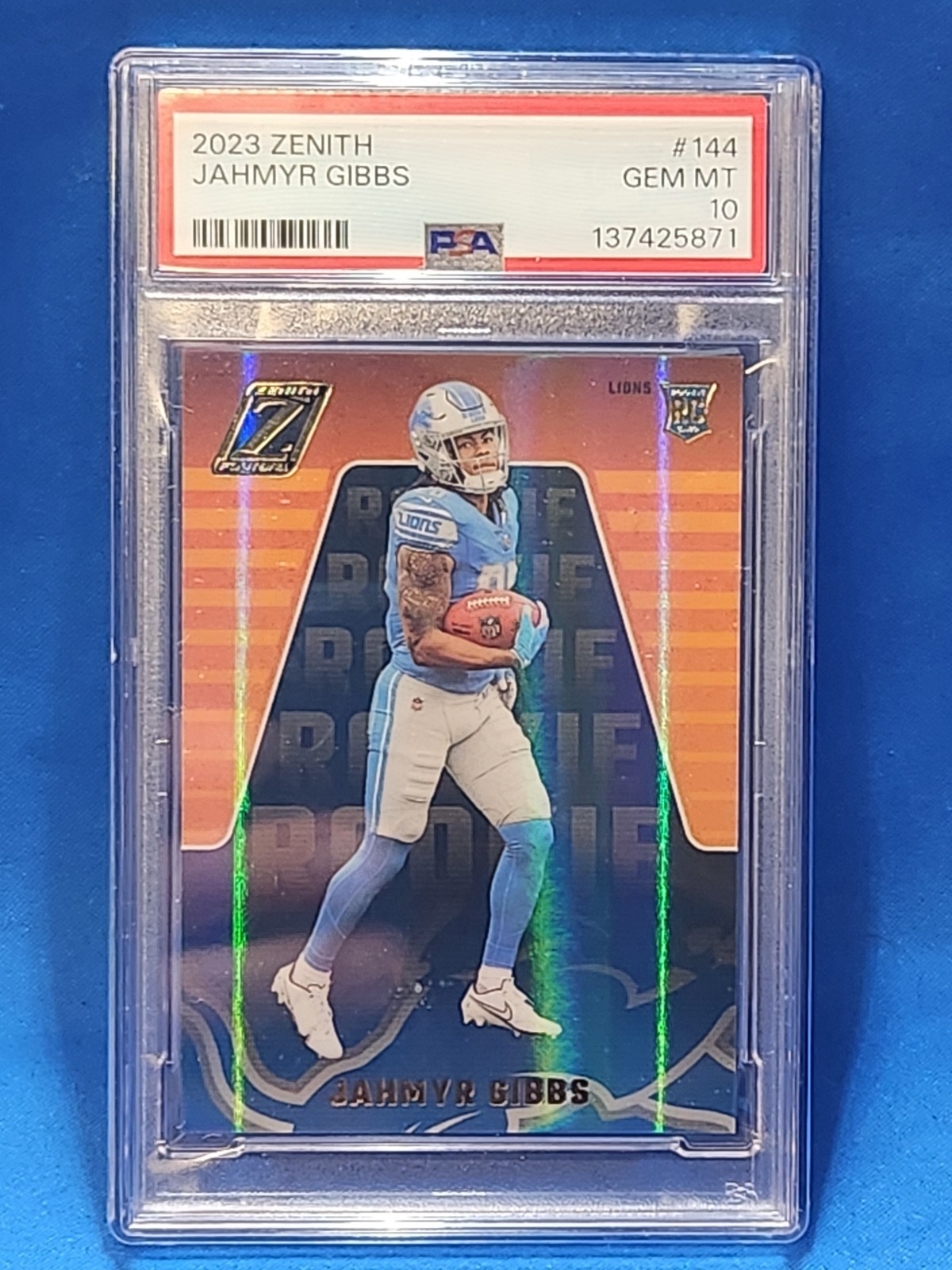 Jahmyr Gibbs Panini Zenith #144 Base