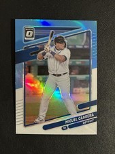 2021 Panini Donruss Optic - Miguel Cabrera #171 Carolina Blue and White Prizm