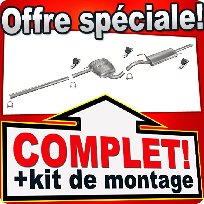 Ligne pot d'échappement VW PASSAT 35i B4 2.0 en acier renforcé premium
