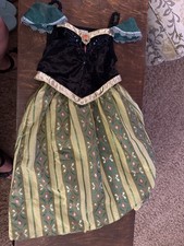 NEW Disney World Parks ANNA CORONATION Girls DRESS M 7/8 Princess Costume FROZEN