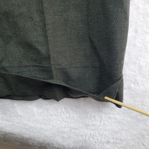 Ralph Ralph Lauren mens 30x30 Olive Green 100% wool dress pants flat - Picture 7 of 24