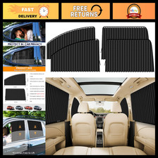 Magnetic Car Window Shades - 4 Pack Side Window Sun Blocker Curtains