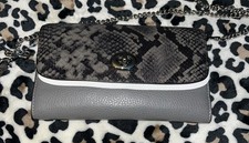Coach Grey Exotic Snakeskin Print Crossbody F36832 New w/tags