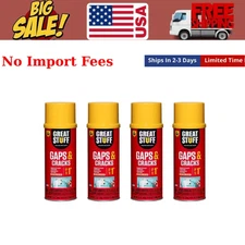 Great Stuff 12 Oz. Gaps and Cracks Insulating Spray Foam Sealant 4 pack