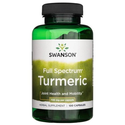 Swanson Kurkuma Turmeric 720mg 100 Kapseln Gelenke Mobilität Kräuter
