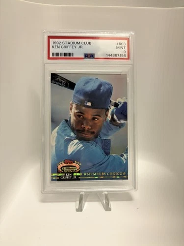 1992 TOPPS STADIUM CLUB MEMBERS CHOICE #603⚾️ KEN GRIFFEY JR HOF PSA 9 MINT