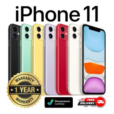 Apple iPhone 11 64GB/128GB - Black, Red, Green - T-Mobile/Verizon - Free Ship!