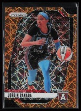 2024 Panini Prizm WNBA #91 Jordin Canada Orange Velocity Prizms