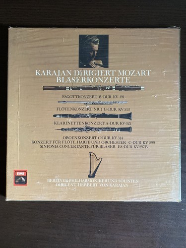 MOZART - Wind Concertos - VON KARAJAN, Berlin - EMI ST 3LP BOX - Sealed!