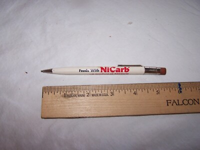 Vintage TUXEDO FEEDS Mechanical Pencil NICARB a Merck Company THE EARLY & DANIEL