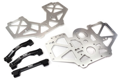 Billet Machined Center Chassis Side Plate & Mount Set for Losi 1/8 LMT 1.0 4WD