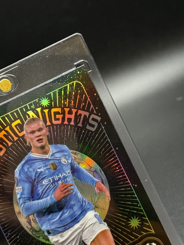 Erling Haaland 2023-24 Topps Merlin UCC Mystic Nights Refractor #MN-14 Man City - Image 4 of 4