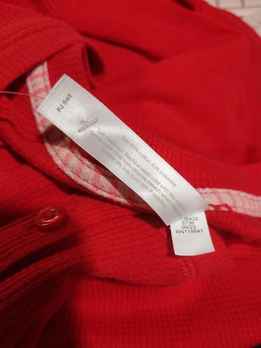 Sleep By Cacique 22/24 Rot Thermo Herz Süßigkeiten Langarm Top Neu mit Etikett - Bild 5 von 5