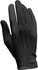 Black Cotton Parade Gloves Military Dress Formal Tuxedo Police Marching Band