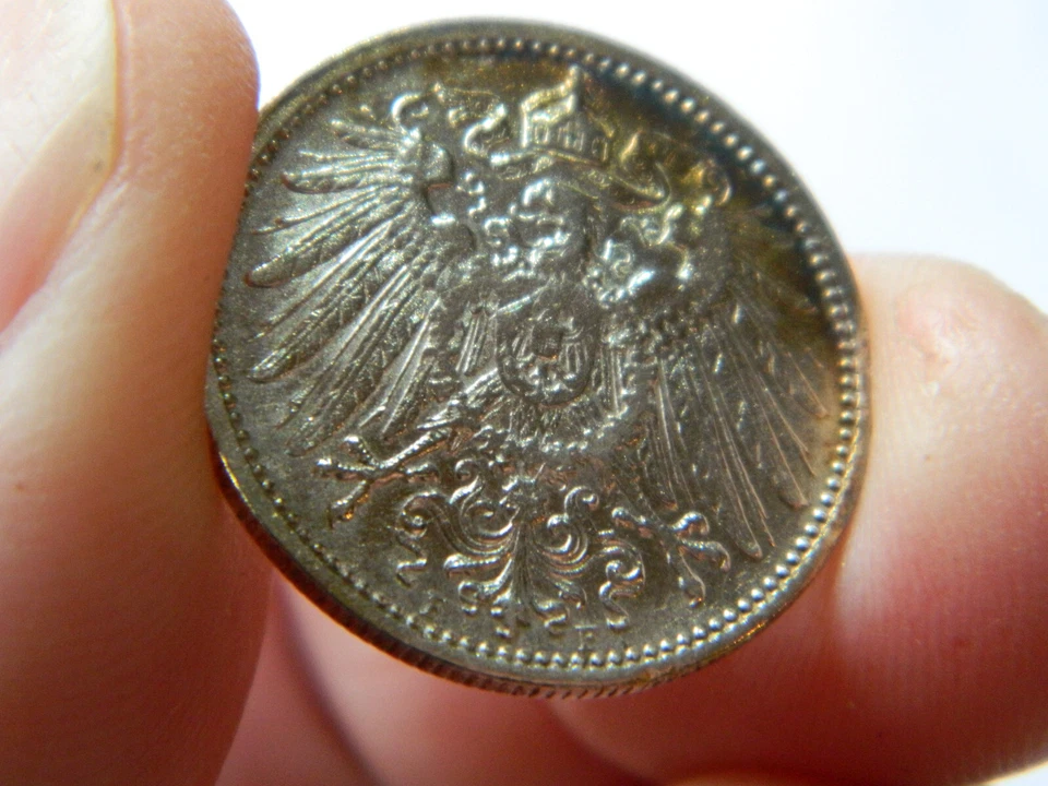 1900 1 Mark F - German Reich - Germany - (KM14) - Silver .900 - MS+ - rare - Image 2 of 4