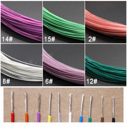 0.35mm² Ø1.2mm Silver Plated Copper Polytetrafluoro PTFE Wire Stranded Cable - Picture 4 of 5