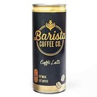 Barista Coffee Co. Caffe Latte Iced Coffee Drink Tin Can Pack of 12 x 250ml