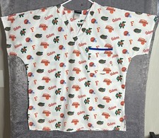 Scrub Dudz Florida Gators Scrub Top Pocket Football Basketball Size Medium