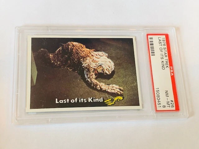 Star Trek Trading Card 1976 Topps PSA 8 Last of its Kind Nancy Crater #26 Alien - Image 2 of 4