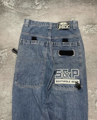 Southpole jeans, vintage baggy pants, 90s hip hop, 1990s South