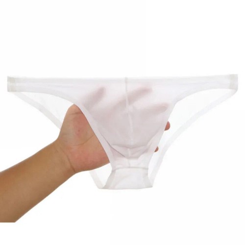 Ice Silk Underwear Ultra Thin Mens Briefs Low Rise Panties Breathable U Pouch - Picture 5 of 17