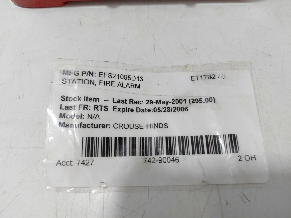 Crouse Hinds EFS21095 Fire Alarm Station - Image 2 of 4