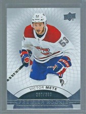2017-18 UD Premier #56 Victor Mete Premier Rookie 280/399 - Montreal Canadiens