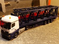 1/87 Herpa Mb Actros Bigspace Rungen Sz + Gittermastteilen FüR Liebherr Lr 1600/