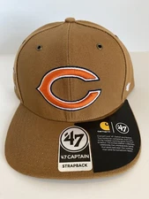 Chicago Bears Carhartt x ‘47 Captain Adjustable Strapback Cap Hat New