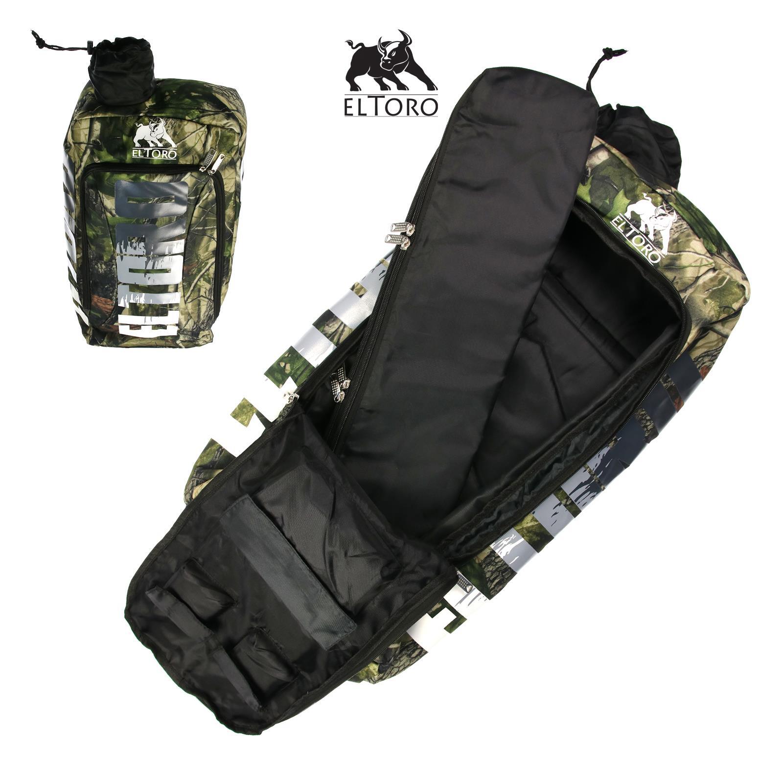 elToro Bogenrucksack Tournament Camo + Pfeilröhre, für Sport und