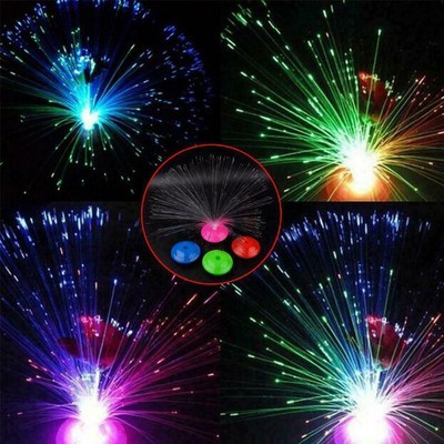 LED Multi Colour Changing Fibre Optic Fountain Night LaC9 Lig 9CV4 Home U3G K2U7