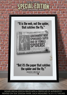 Julia Carpenter & Jessica Drew SPIDER WOMAN Marvel Comic A3 Print Daily Bugle