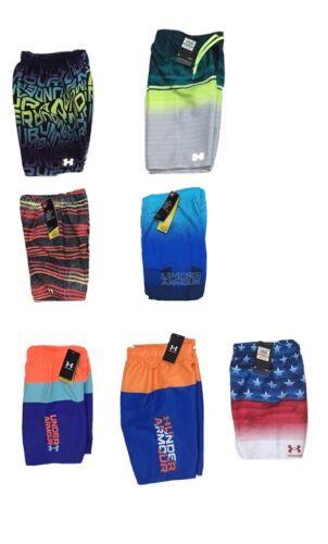 UNDER ARMOUR Boys Rash guard & Trunks OR Swim Trunks UPF 50+; Szs 4-7, YS-YXL - Picture 2 of 34