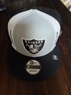 Vtg retro oakland las vegas raiders New era 9fifty panel mesh Snapback Hat cap