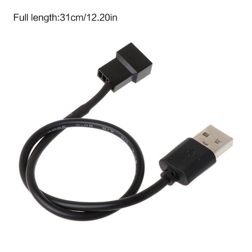 PWM Fan Power Adapter Cable 1 to 1 USB to 3 / 4 Pin PWM 5V Connector , 22AWG - Picture 8 of 8