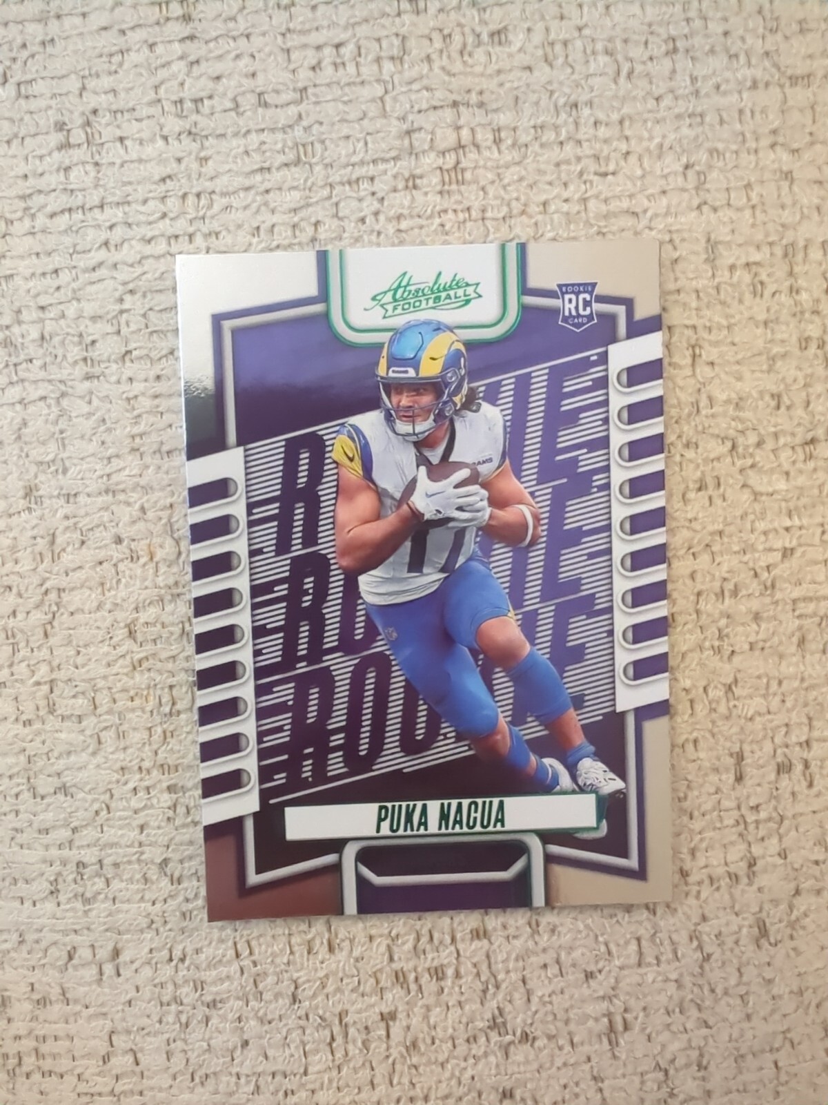 2023 Absolute Puka Nacua Green Parallel Rookie #189 LA Rams