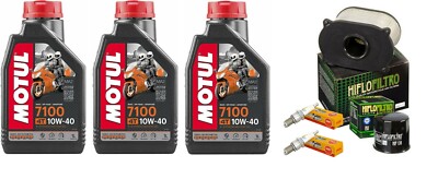Inspektion CAGIVA Raptor 650 ie 2000-2005 / Motul 7100 10w40 + Zündkerzenfilter NGK