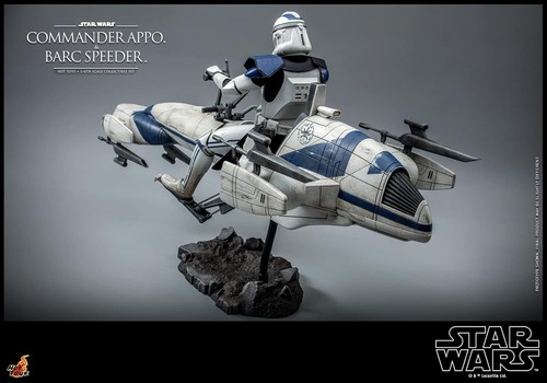 Hot toys Star Wars The Clone Wars Commander Appo & BARC Speeder 1/6 Scale Figure - Picture 10 of 13