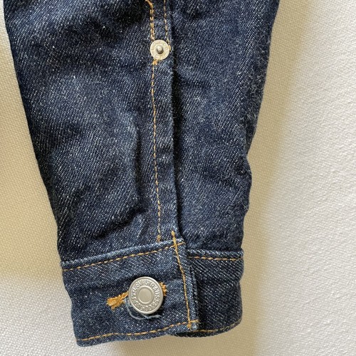 Vintage Levis Denim Trucker Jacket Women Medium Blue Type III Crop Made USA 90s - Picture 8 of 13