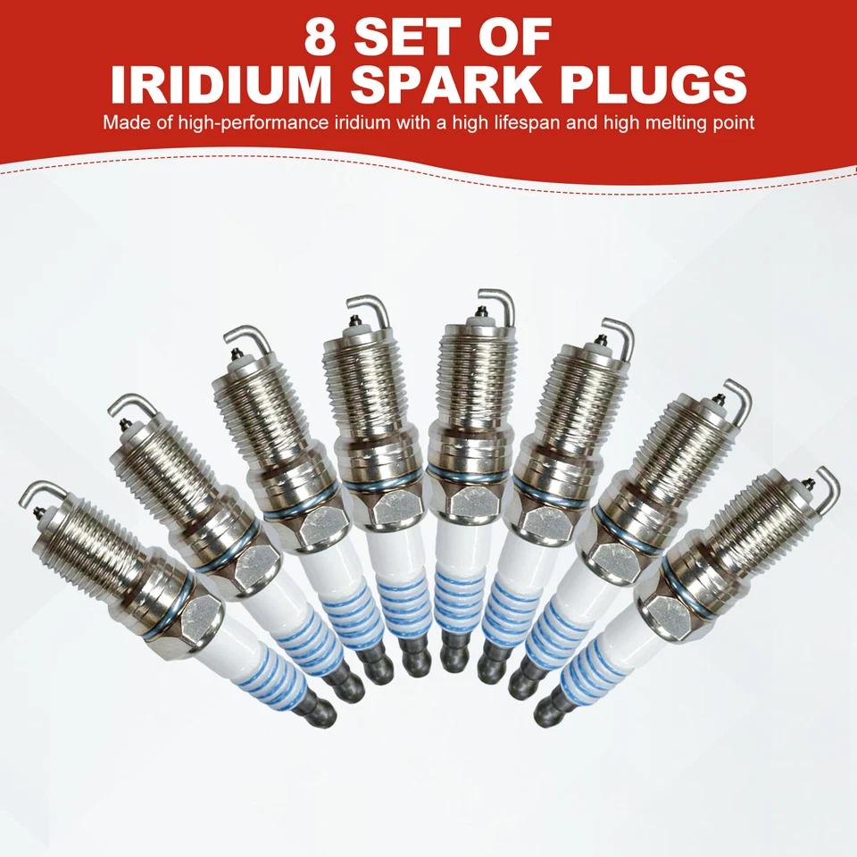 8X Bobina de encendido + bujía para Ford Crown Victoria V8 1998-2011 4,6 L DG508 Foto 2 de 4