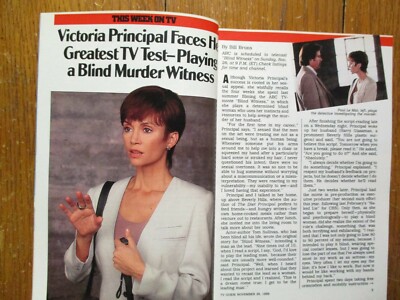 Nov-1989 TV Guide(VICTORIA PRINCIPAL/RICHARD  BURTON/GIL GERARD/ISABELLA HOFFMAN