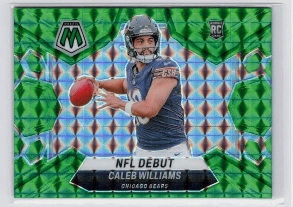 caleb williams green dress 2024 Panini Mosaic NFL Debut Green Caleb Williams #289 Chicago Bears RC