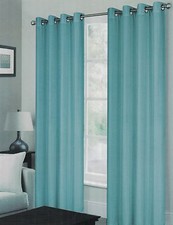 Grommet Weave Embossed Window Curtains Drapes Set of2 panels 60"x84"each