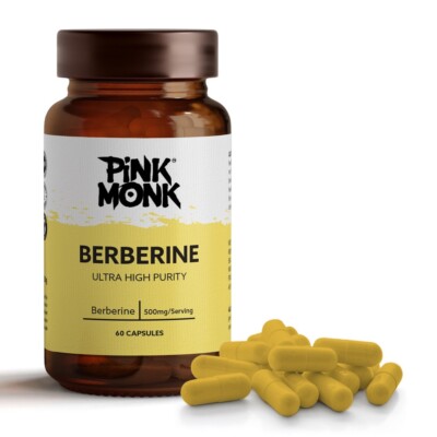 Berberin 500mg Kapseln Gesunder Blutzuckerspiegel Unterstützung Veganer Glukose-Manager