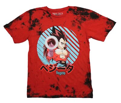 Dragon Ball GT New Adult T-Shirt - Vegeta in Blue Lined Circle