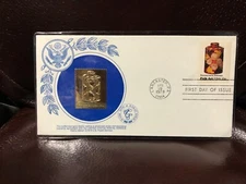 1979 Pennsylvania Toleware First Day of Issue 15Ct Cover W/ Gold Replica Stamp