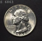1941-S Washington Silver Quarter "Very Choice BU" *Free S/H After 1st Item*
