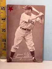 1947-66 Exhibits Baseball Cards:  Tommy Holmes Braves